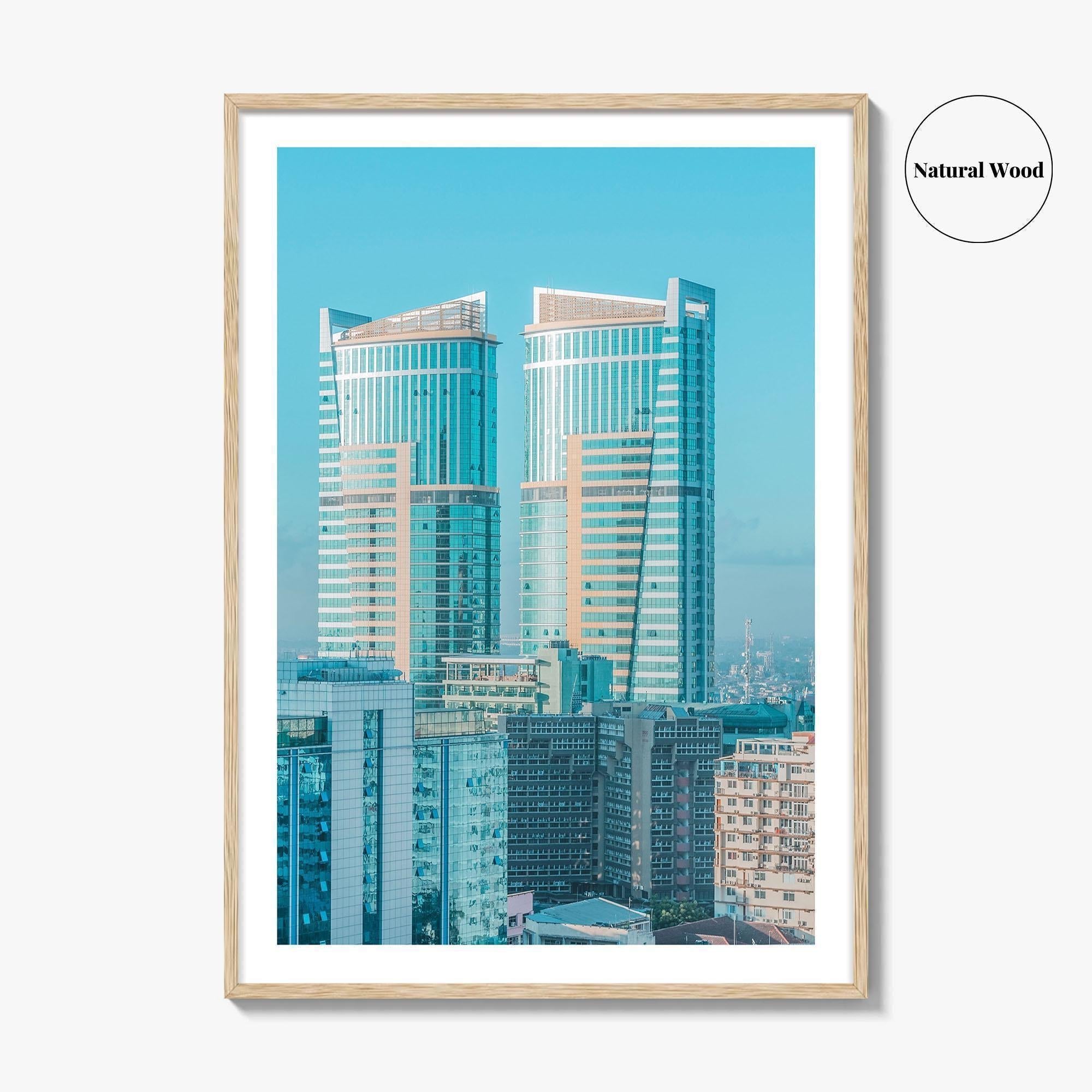 Dar es Salaam Skyline Fine Art Photo Print, Tanzania Wall Poster