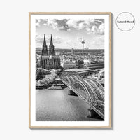 Cologne Black and White Fine Art Photo Print, Köln Germany, North Rhine-Westphalia Poster