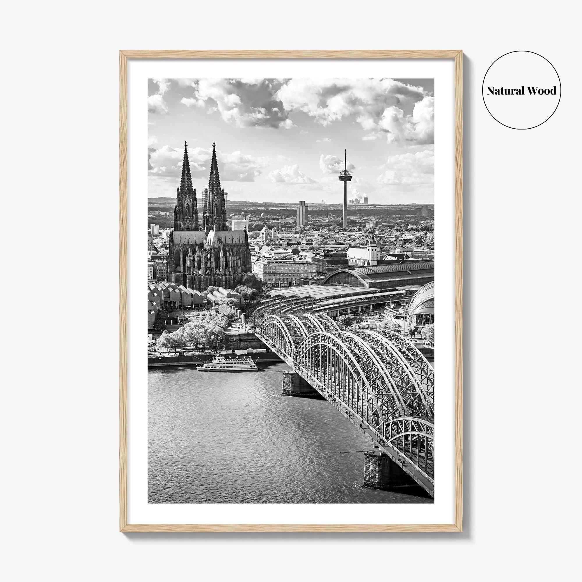 Cologne Black and White Fine Art Photo Print, Köln Germany, North Rhine-Westphalia Poster