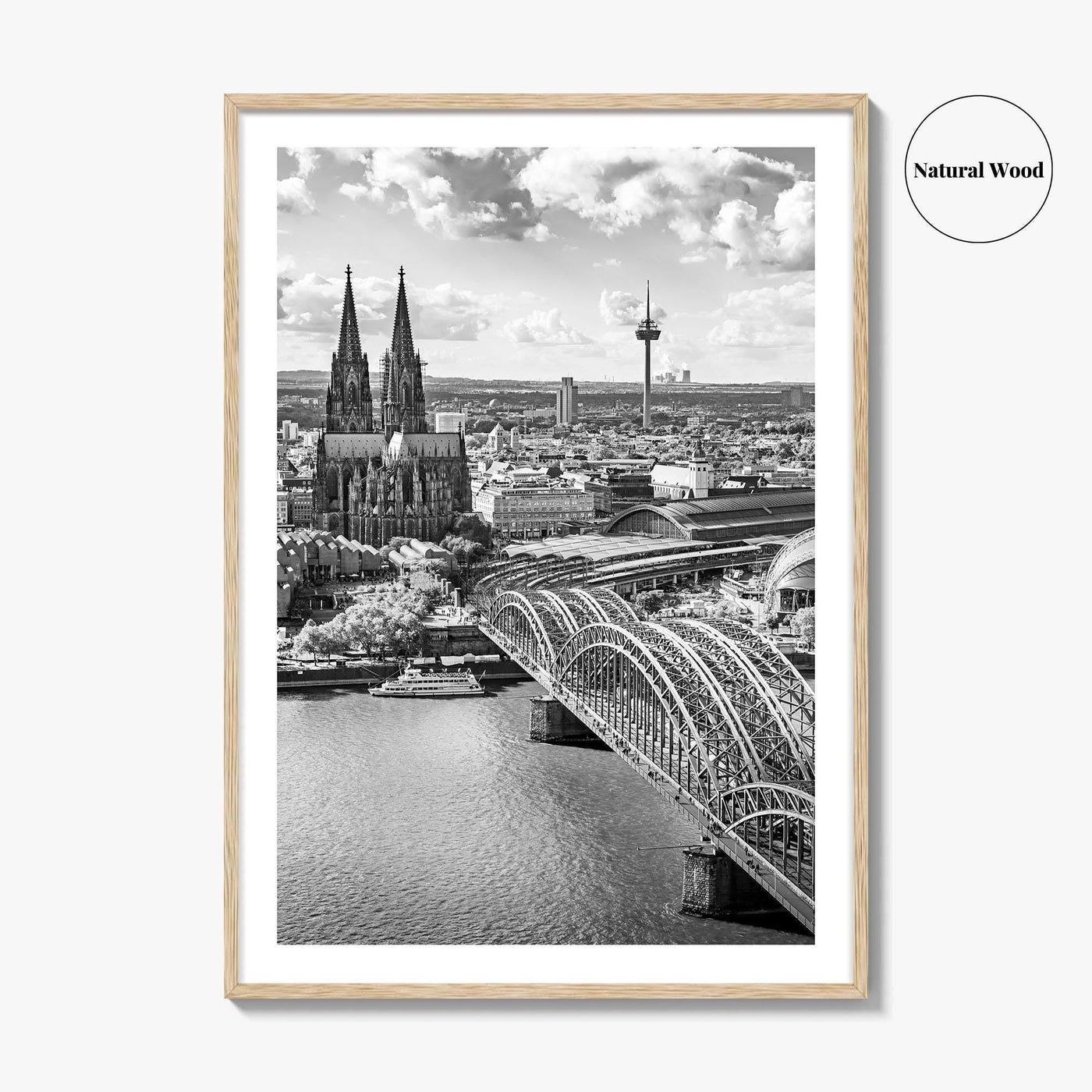 Cologne Black and White Fine Art Photo Print, Köln Germany, North Rhine-Westphalia Poster
