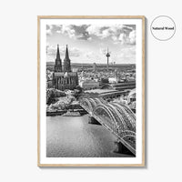 Cologne Black and White Fine Art Photo Print, Köln Germany, North Rhine-Westphalia Poster