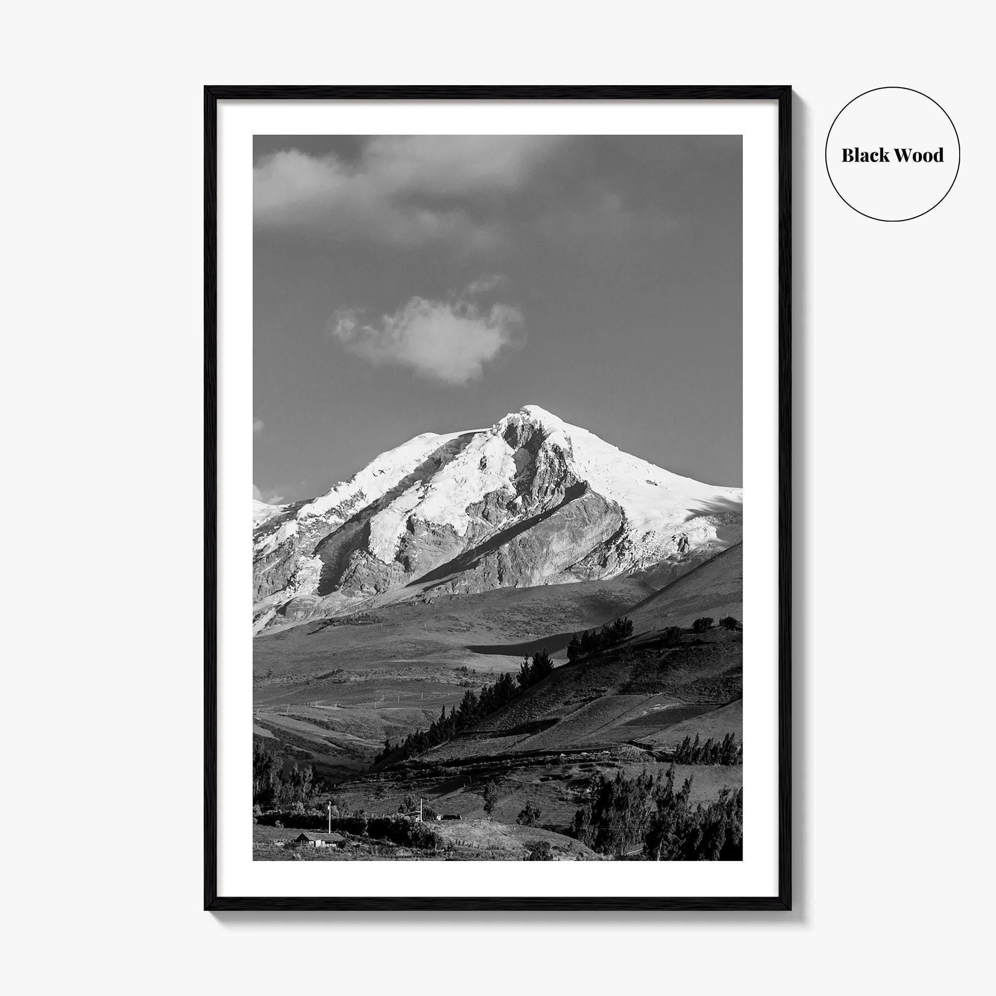 Ecuador Black and White Fine Art Photo Print, South America Wall Art Poster