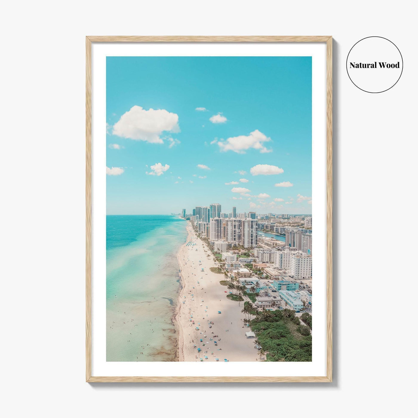 Hollywood Beach Fine Art Photo Print, Hallandale Beach, Florida USA Wall Decor Poster