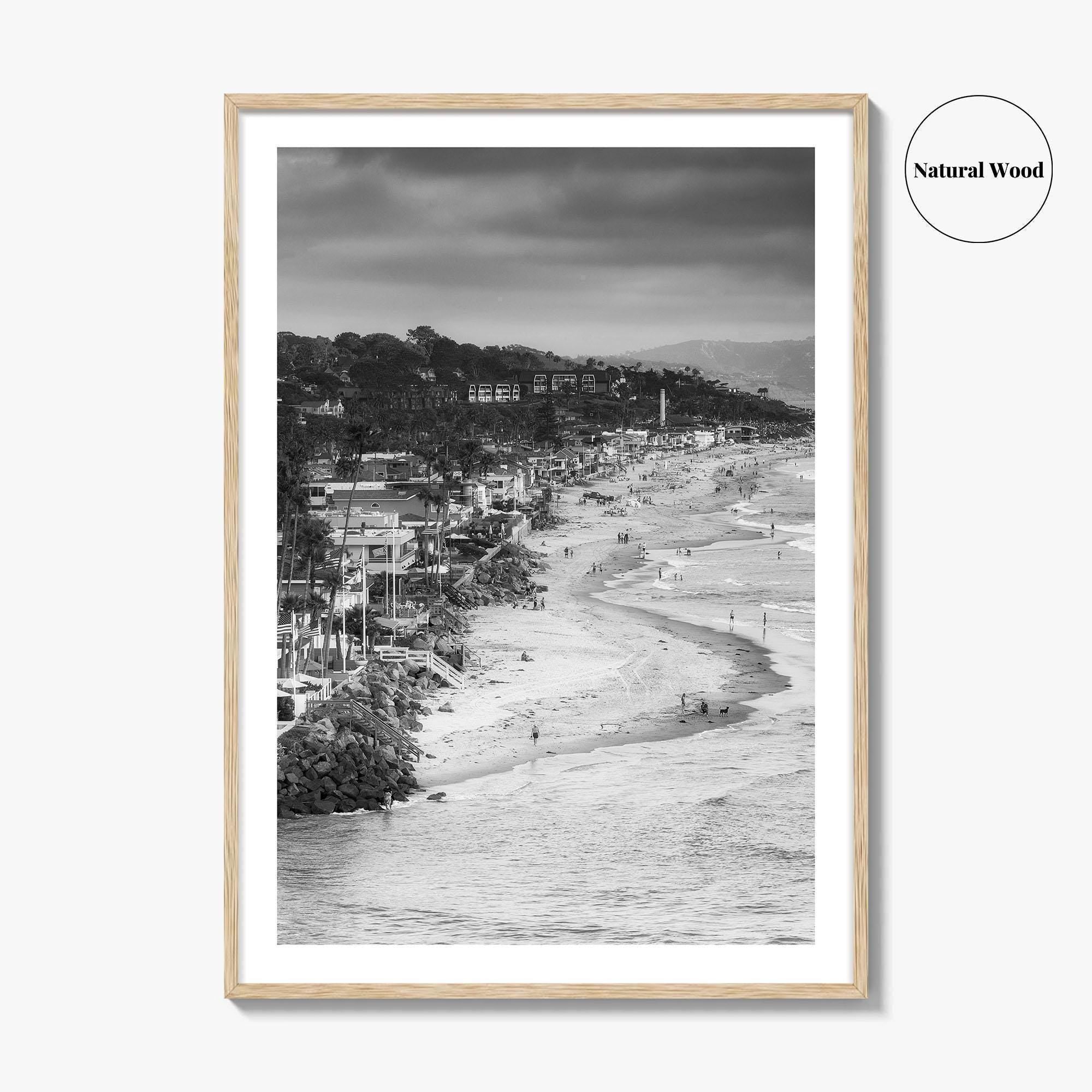 Del Mar Black and White Fine Art Photo Print, San Diego, California Poster