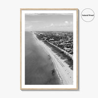 Delray Beach Black and White Fine Art Photo Print, Florida USA Poster