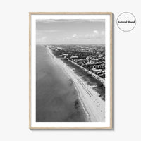 Delray Beach Black and White Fine Art Photo Print, Florida USA Poster