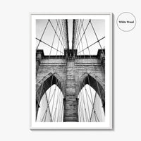 Brooklyn Bridge Black and White Fine Art Photo Print, New York City, NYC Poster
