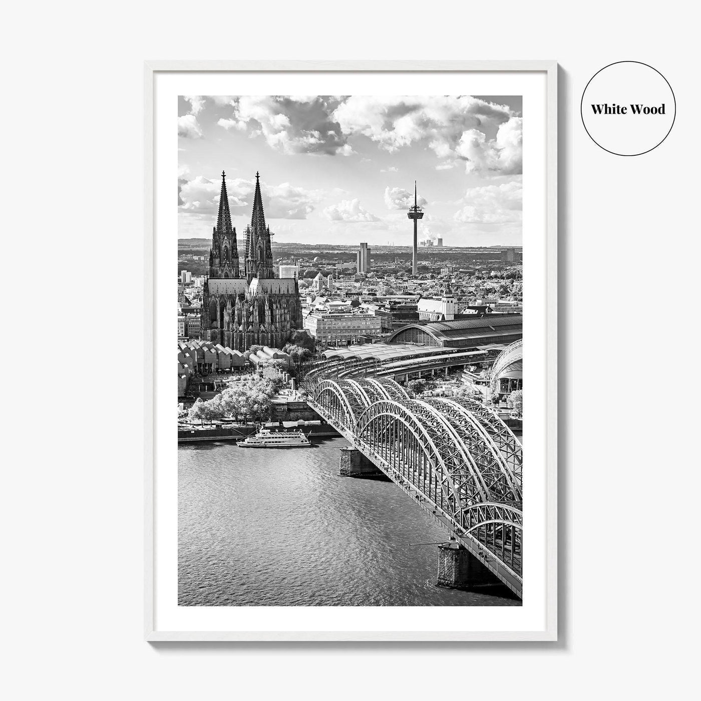Cologne Black and White Fine Art Photo Print, Köln Germany, North Rhine-Westphalia Poster