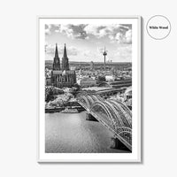 Cologne Black and White Fine Art Photo Print, Köln Germany, North Rhine-Westphalia Poster