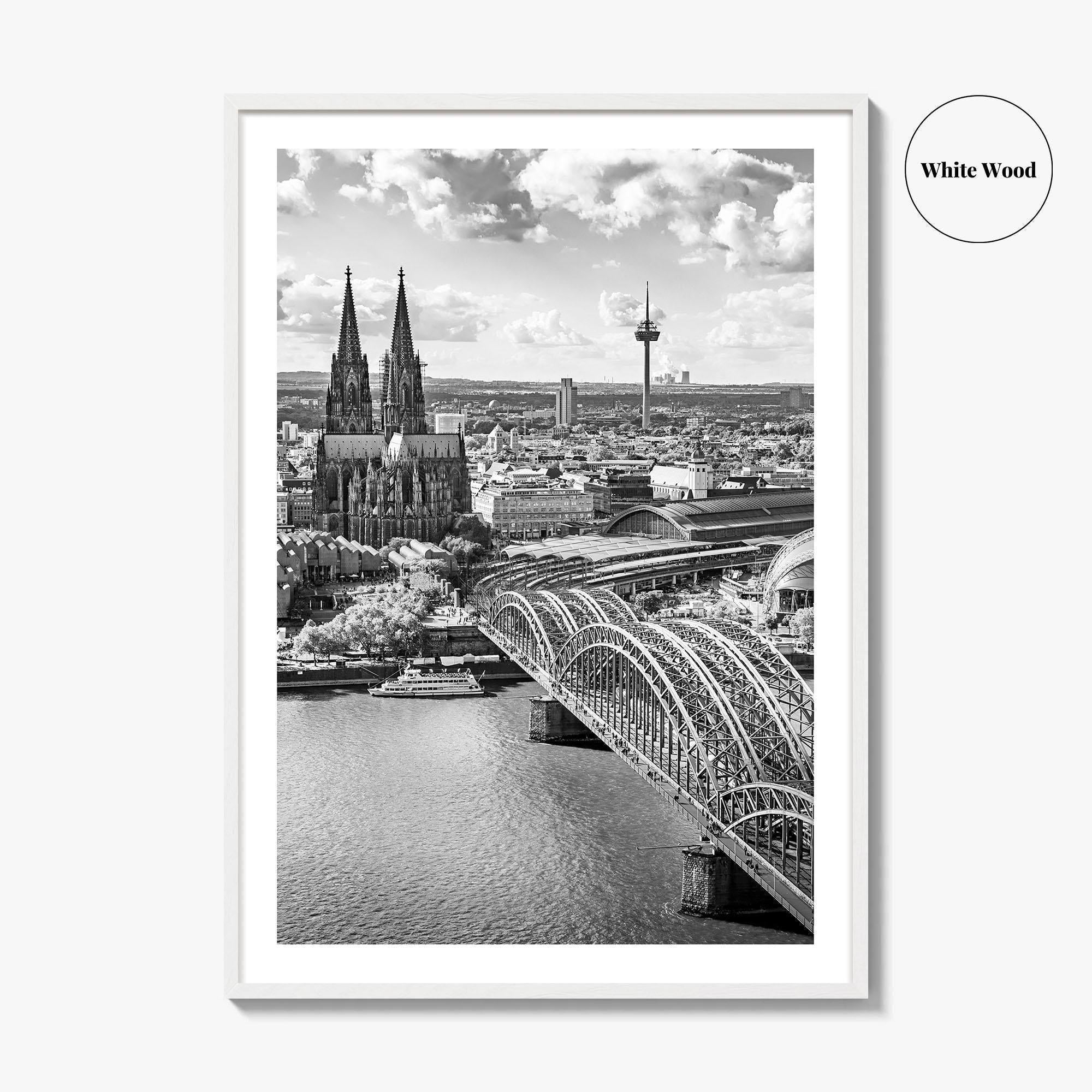 Cologne Black and White Fine Art Photo Print, Köln Germany, North Rhine-Westphalia Poster
