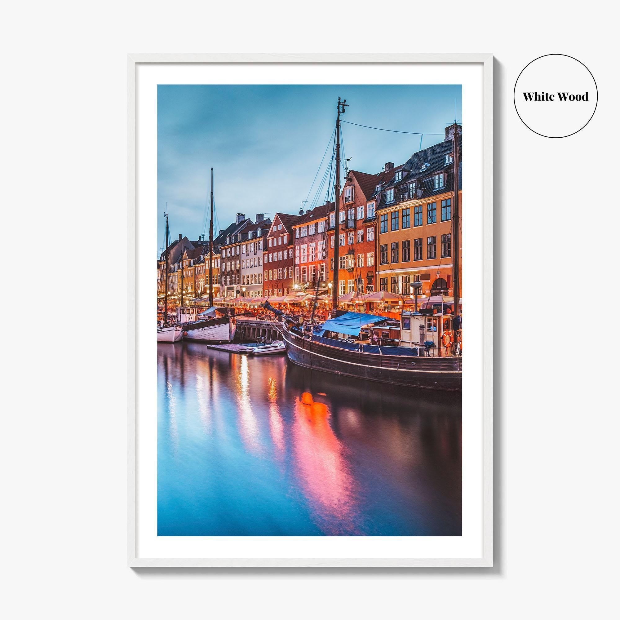 Copenhagen Fine Art Photo Print, Nyhavn Canal, Denmark, København, Photo Poster