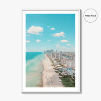 Hollywood Beach Fine Art Photo Print, Hallandale Beach, Florida USA Wall Decor Poster