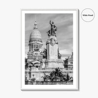 Buenos Aires Black and White Fine Art Photo Print, Argentine Congress, Argentina Poster