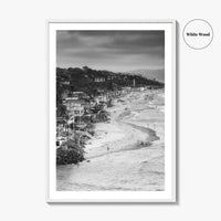 Del Mar Black and White Fine Art Photo Print, San Diego, California Poster