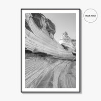 Coyote Buttes South Black and White Fine Art Photo Print, Vermilion Cliffs Poster