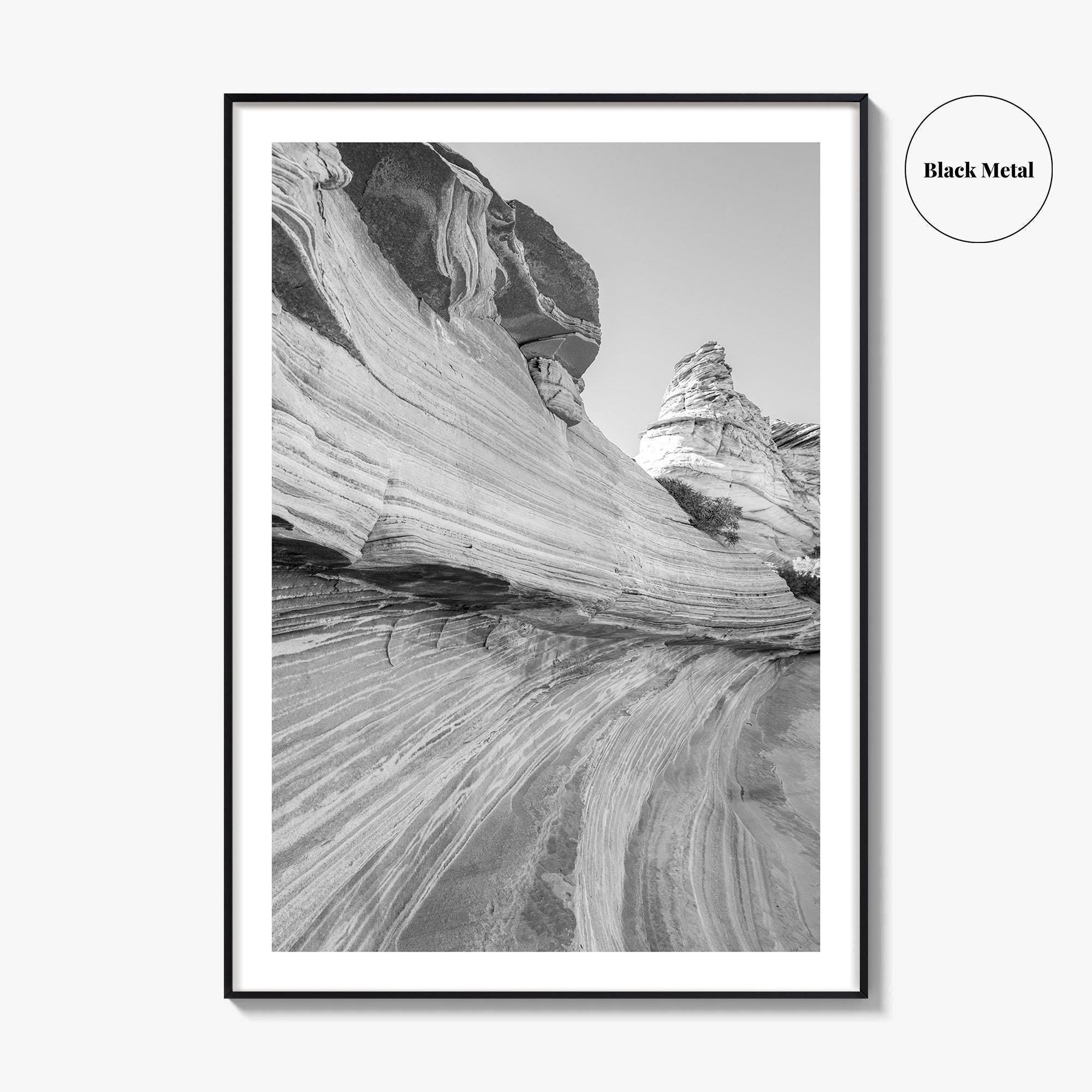 Coyote Buttes South Black and White Fine Art Photo Print, Vermilion Cliffs Poster