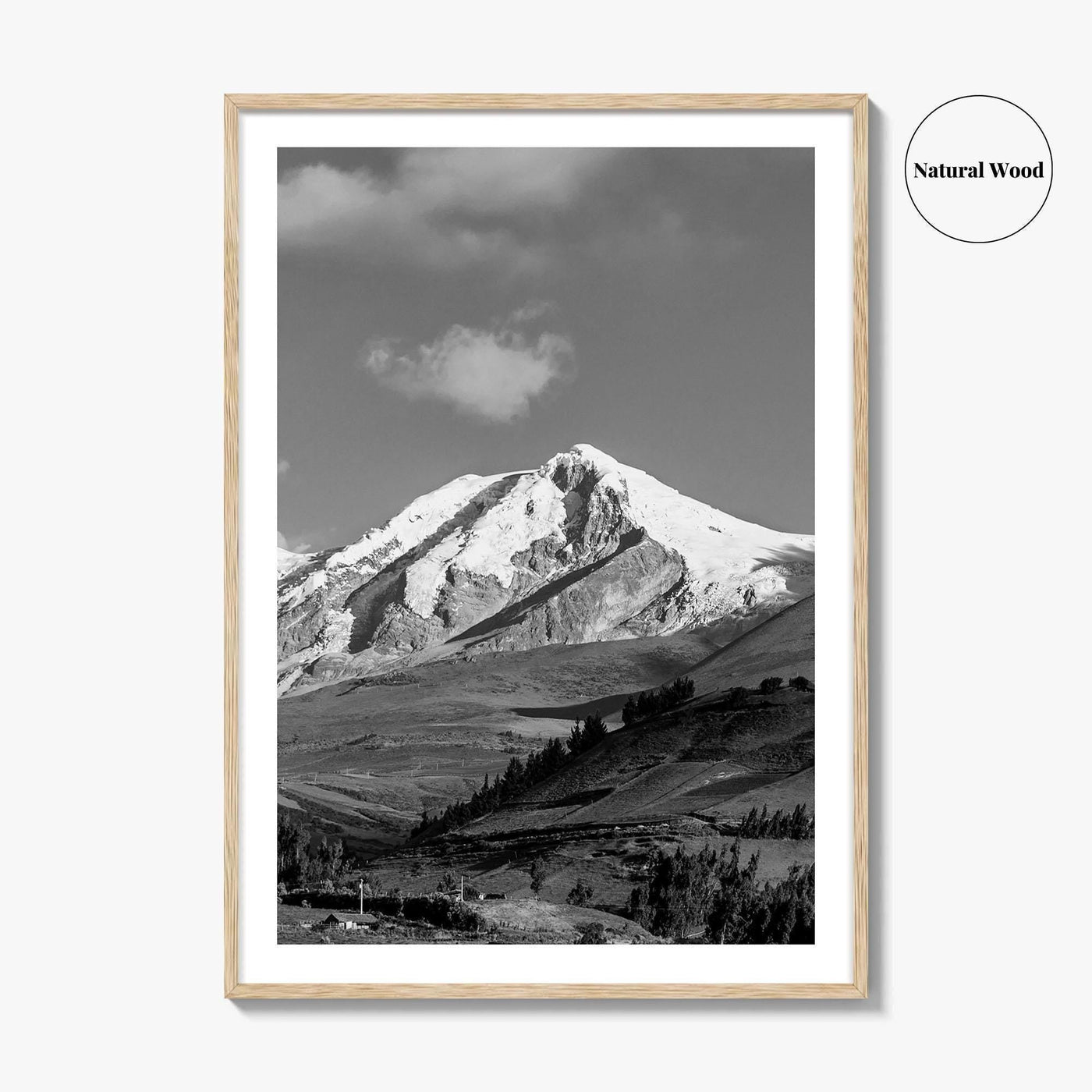 Ecuador Black and White Fine Art Photo Print, South America Wall Art Poster