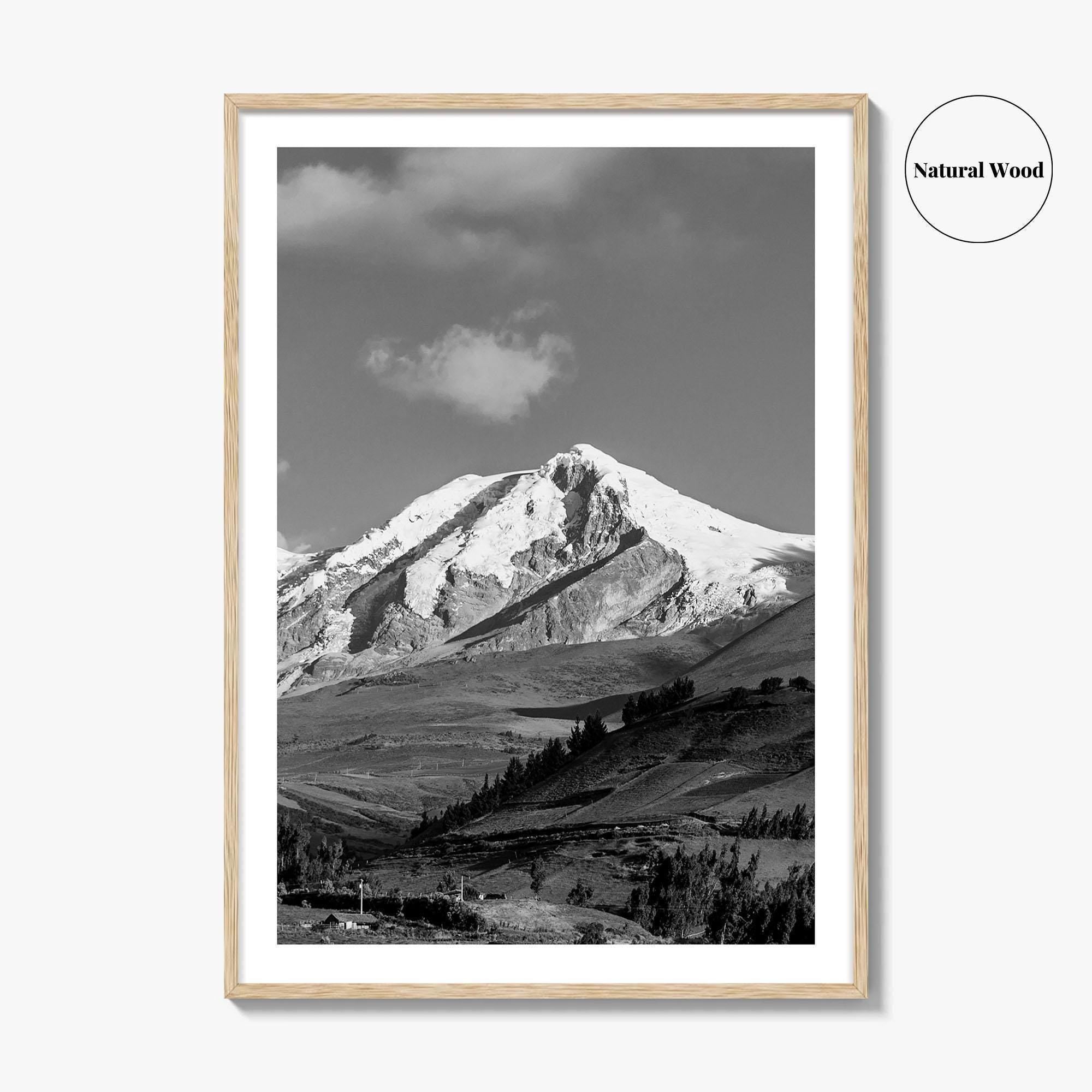 Ecuador Black and White Fine Art Photo Print, South America Wall Art Poster