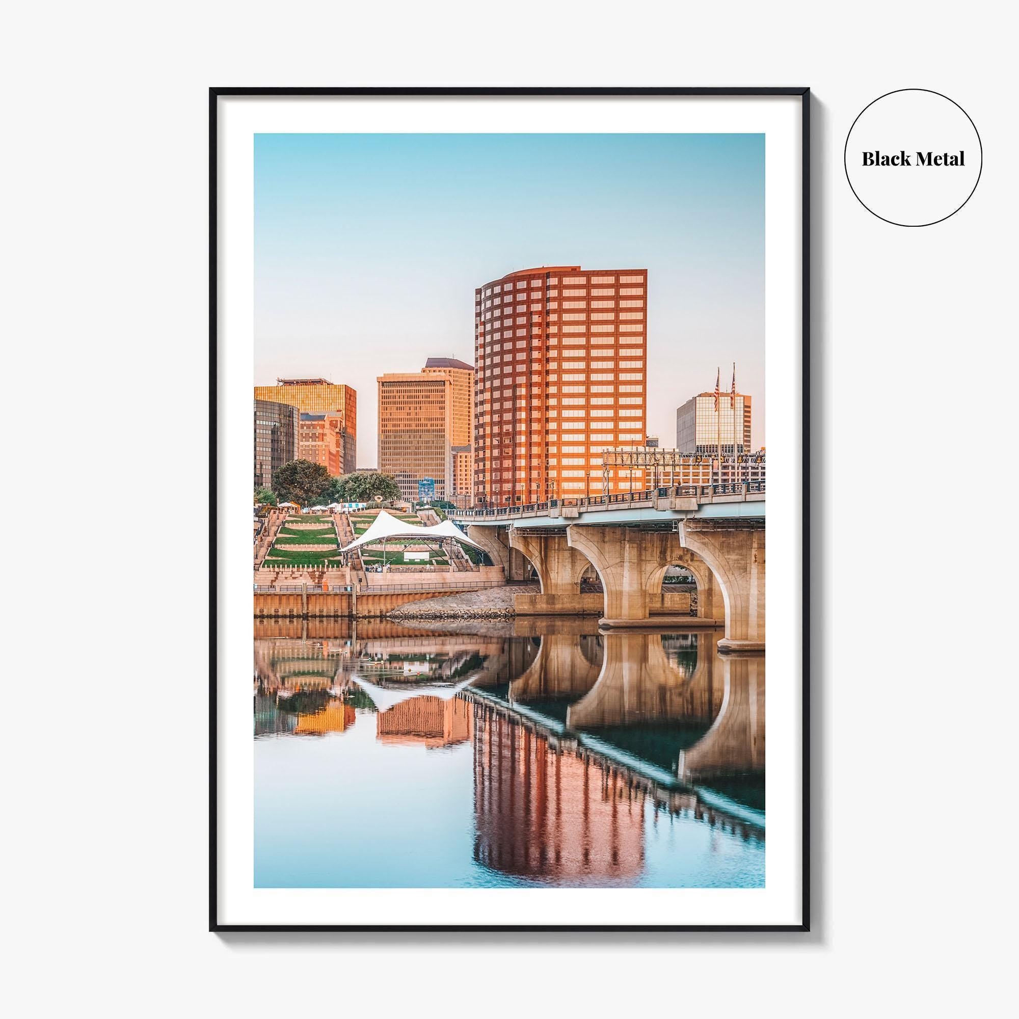 Hartford Skyline Fine Art Photo Print, City Poster, Connecticut CT USA