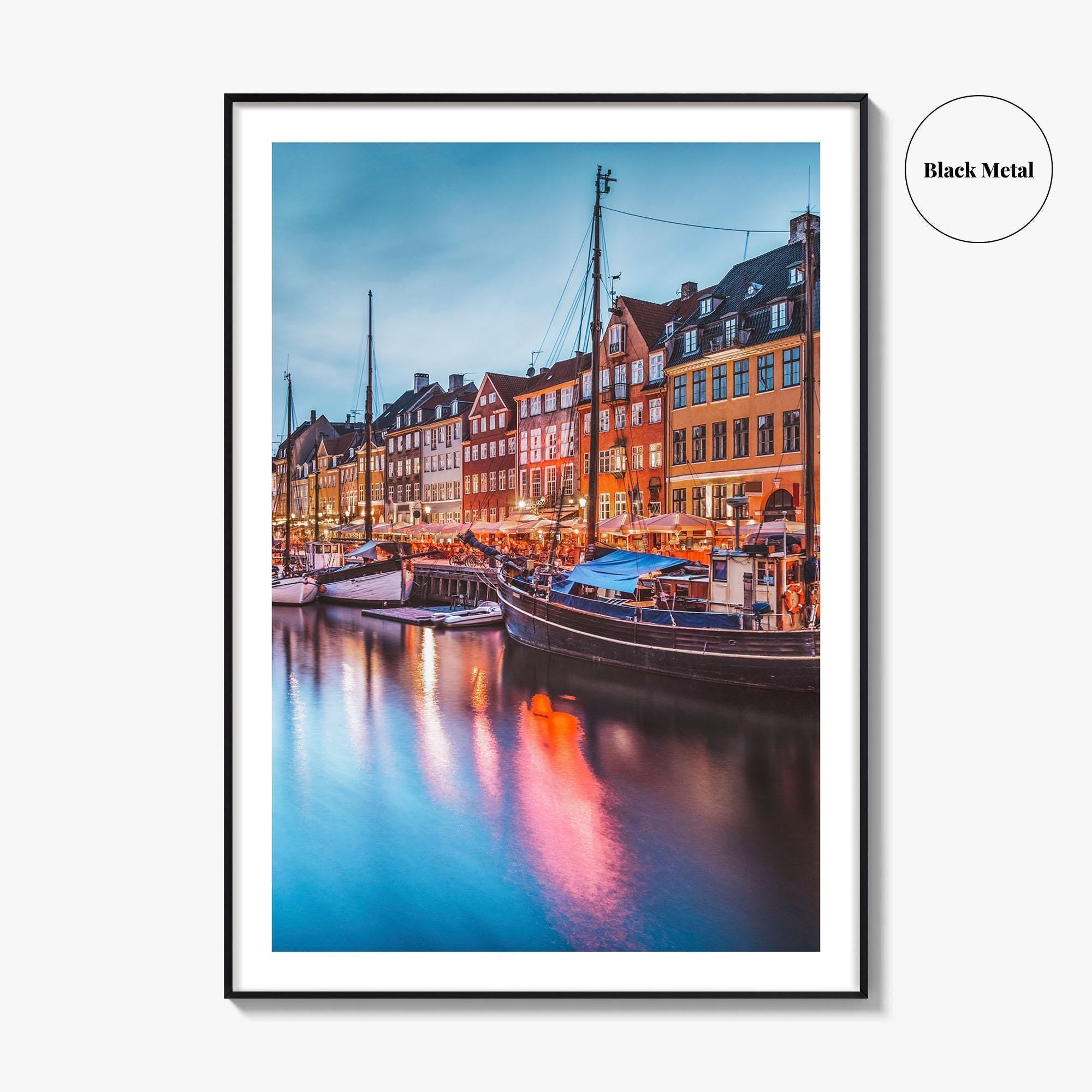 Copenhagen Fine Art Photo Print, Nyhavn Canal, Denmark, København, Photo Poster