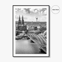 Cologne Black and White Fine Art Photo Print, Köln Germany, North Rhine-Westphalia Poster
