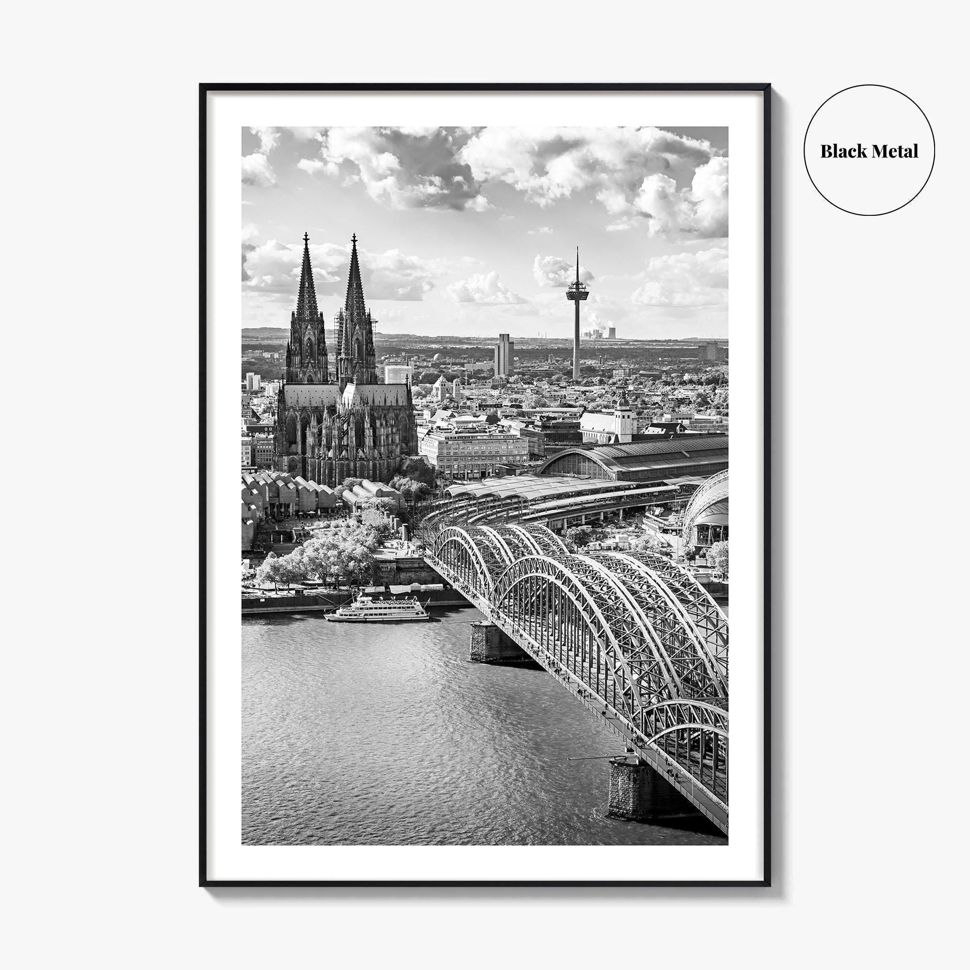 Cologne Black and White Fine Art Photo Print, Köln Germany, North Rhine-Westphalia Poster