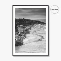 Del Mar Black and White Fine Art Photo Print, San Diego, California Poster