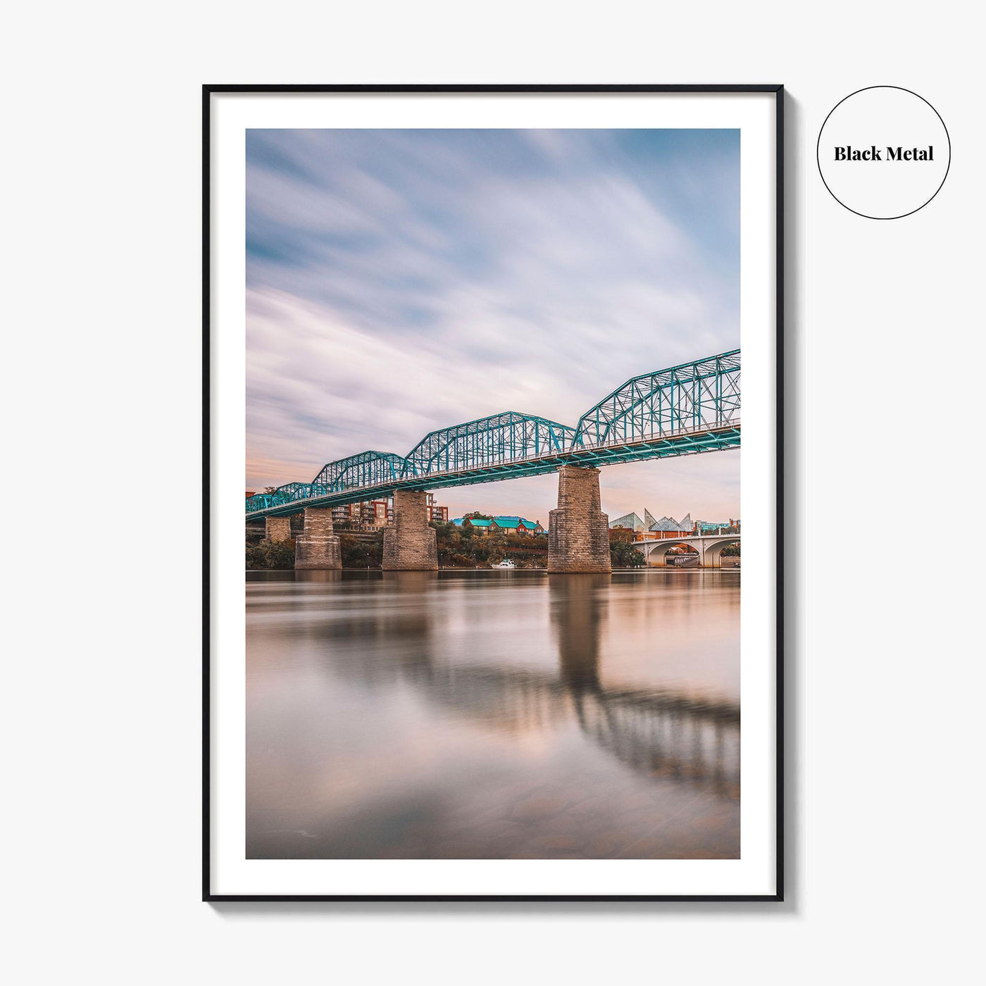 Chattanooga Fine Art Photo Print, Tennessee River Bridge, USA Wall Decor Poster