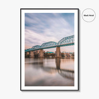 Chattanooga Fine Art Photo Print, Tennessee River Bridge, USA Wall Decor Poster