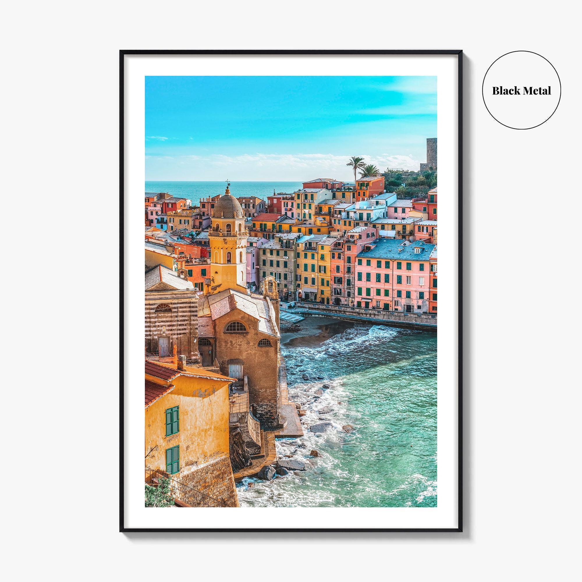 Vernazza Fine Art Photo Print, Cinque Terre, Liguria Italy Seascape Poster