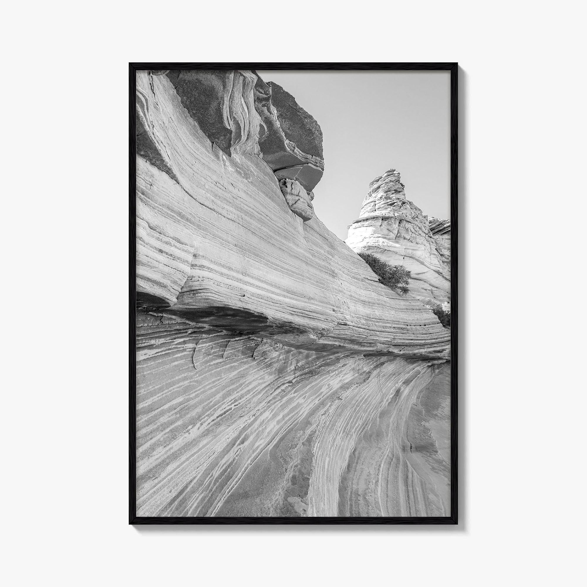 Coyote Buttes South Black and White Fine Art Photo Print, Vermilion Cliffs Poster
