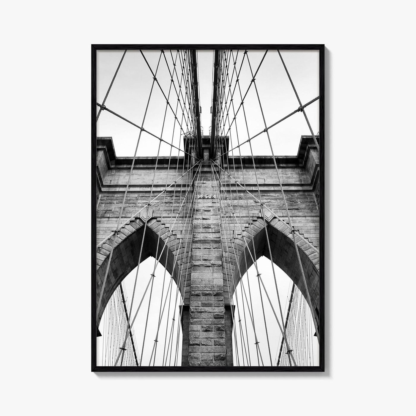 Brooklyn Bridge Black and White Fine Art Photo Print, New York City, NYC Poster