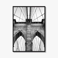 Brooklyn Bridge Black and White Fine Art Photo Print, New York City, NYC Poster