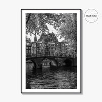 Amsterdam Black and White Fine Art Photo Print, Netherlands Poster, Holland Wall Decor