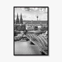 Cologne Black and White Fine Art Photo Print, Köln Germany, North Rhine-Westphalia Poster