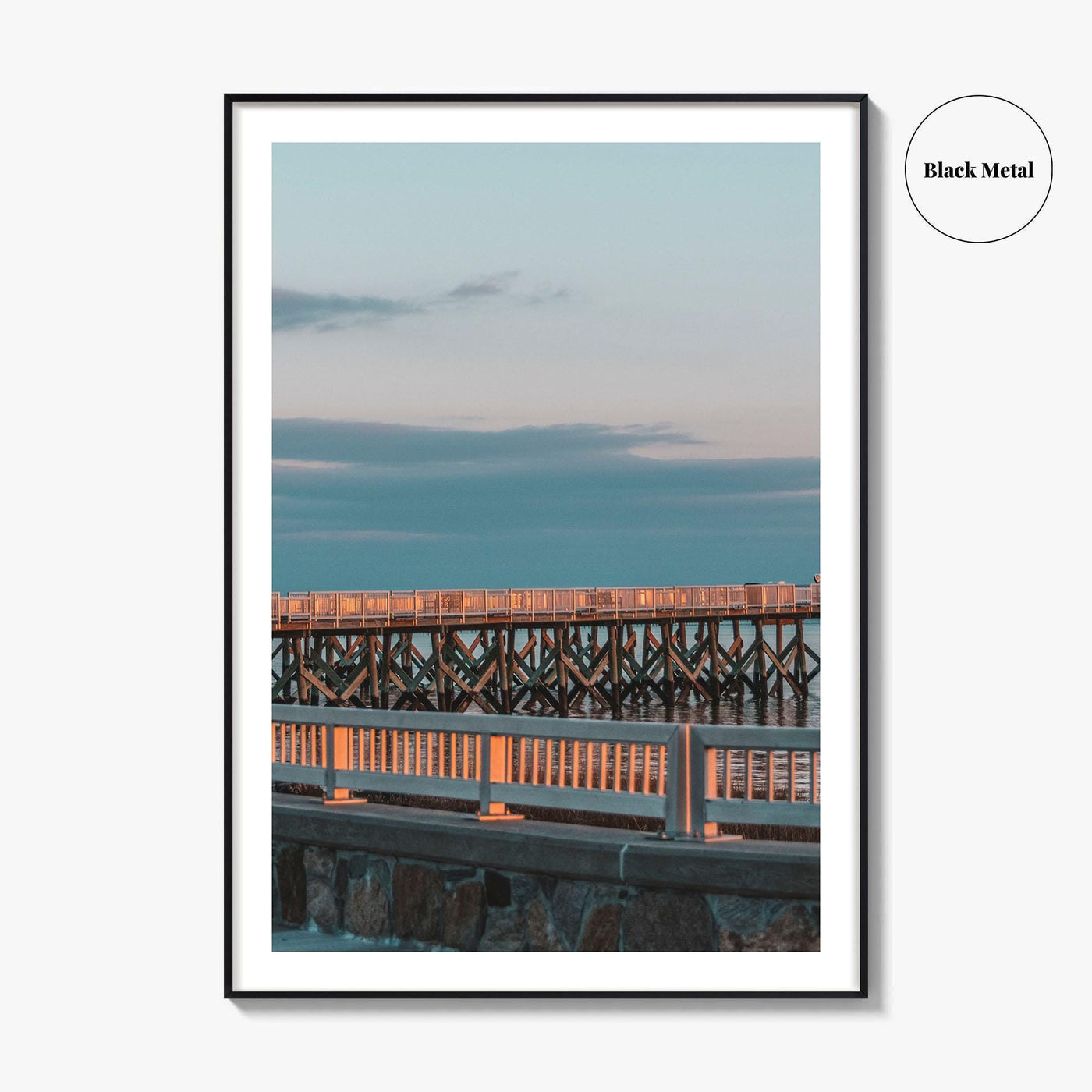 Norwalk Fine Art Photo Print, Calf Pasture Beach, Long Island Sound Connecticut USA Poster