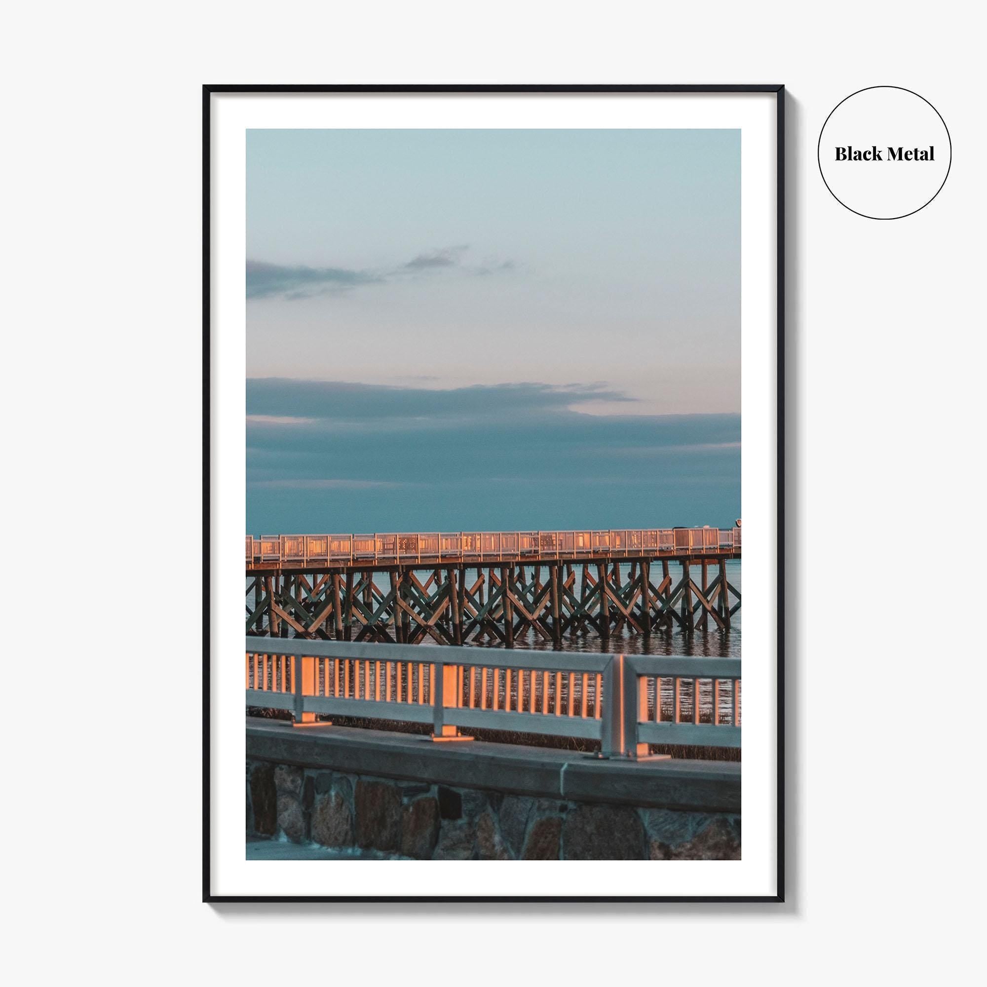 Norwalk Fine Art Photo Print, Calf Pasture Beach, Long Island Sound Connecticut USA Poster