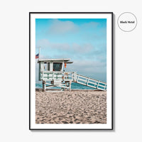 El Segundo Fine Art Photo Print, Lifeguard Tower, Los Angeles, California, USA Beach Poster
