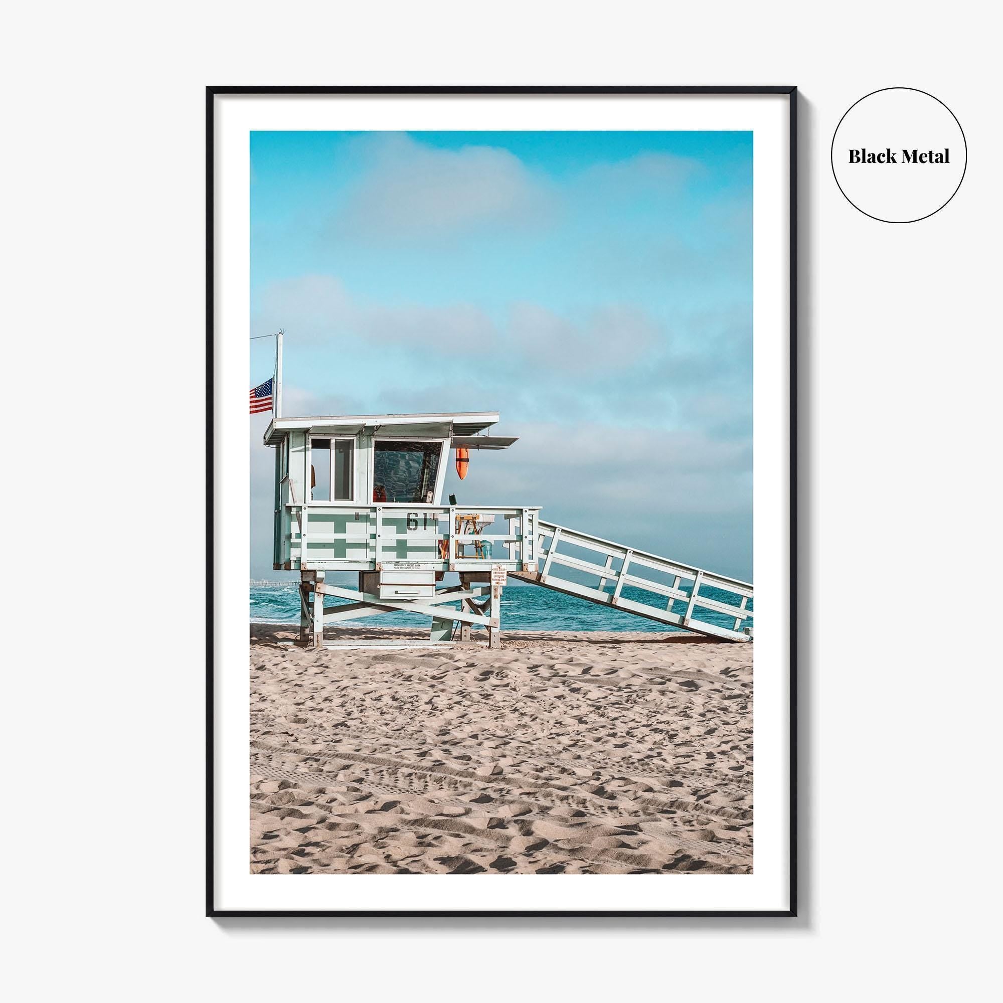 El Segundo Fine Art Photo Print, Lifeguard Tower, Los Angeles, California, USA Beach Poster