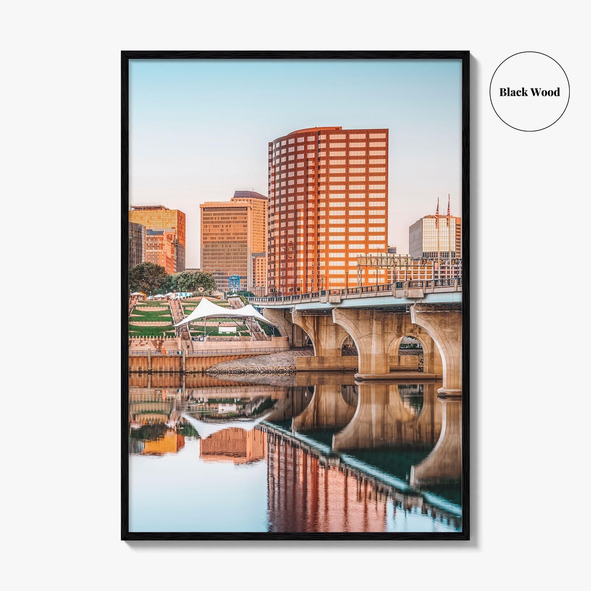 Hartford Skyline Fine Art Photo Print, City Poster, Connecticut CT USA