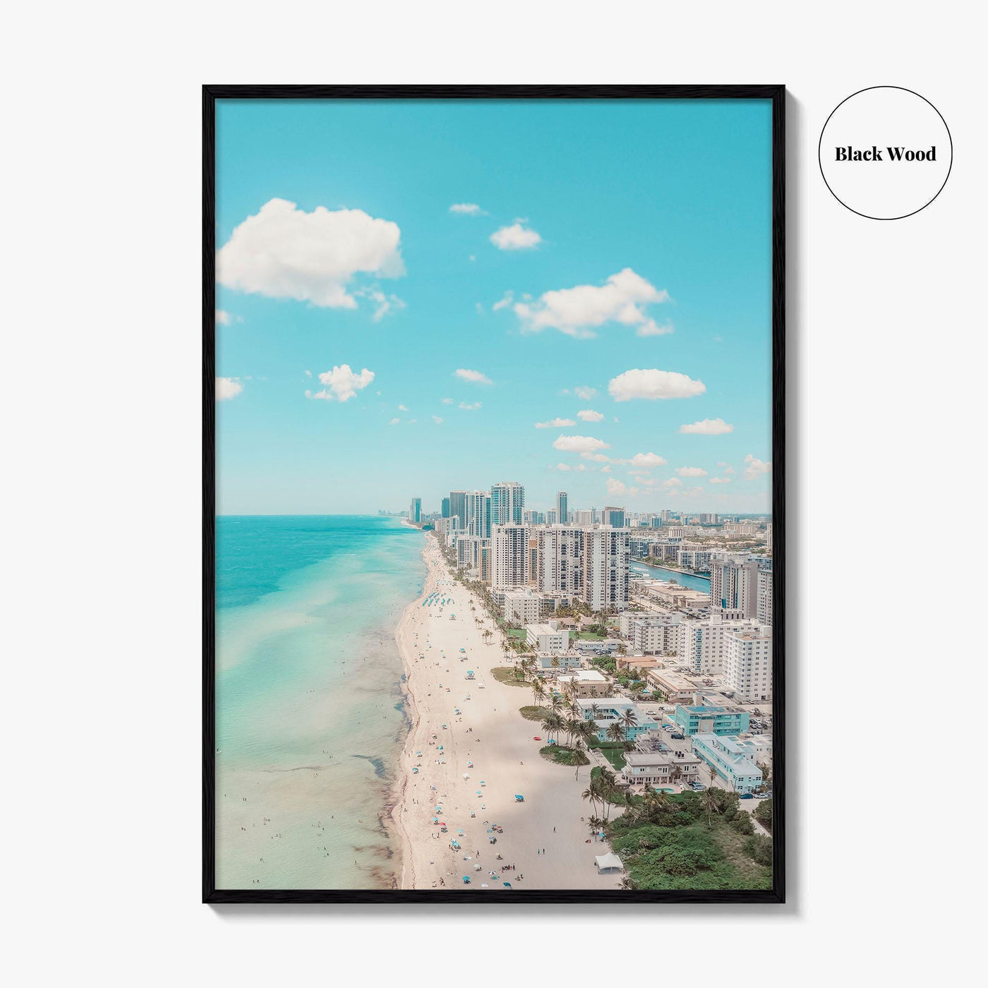 Hollywood Beach Fine Art Photo Print, Hallandale Beach, Florida USA Wall Decor Poster