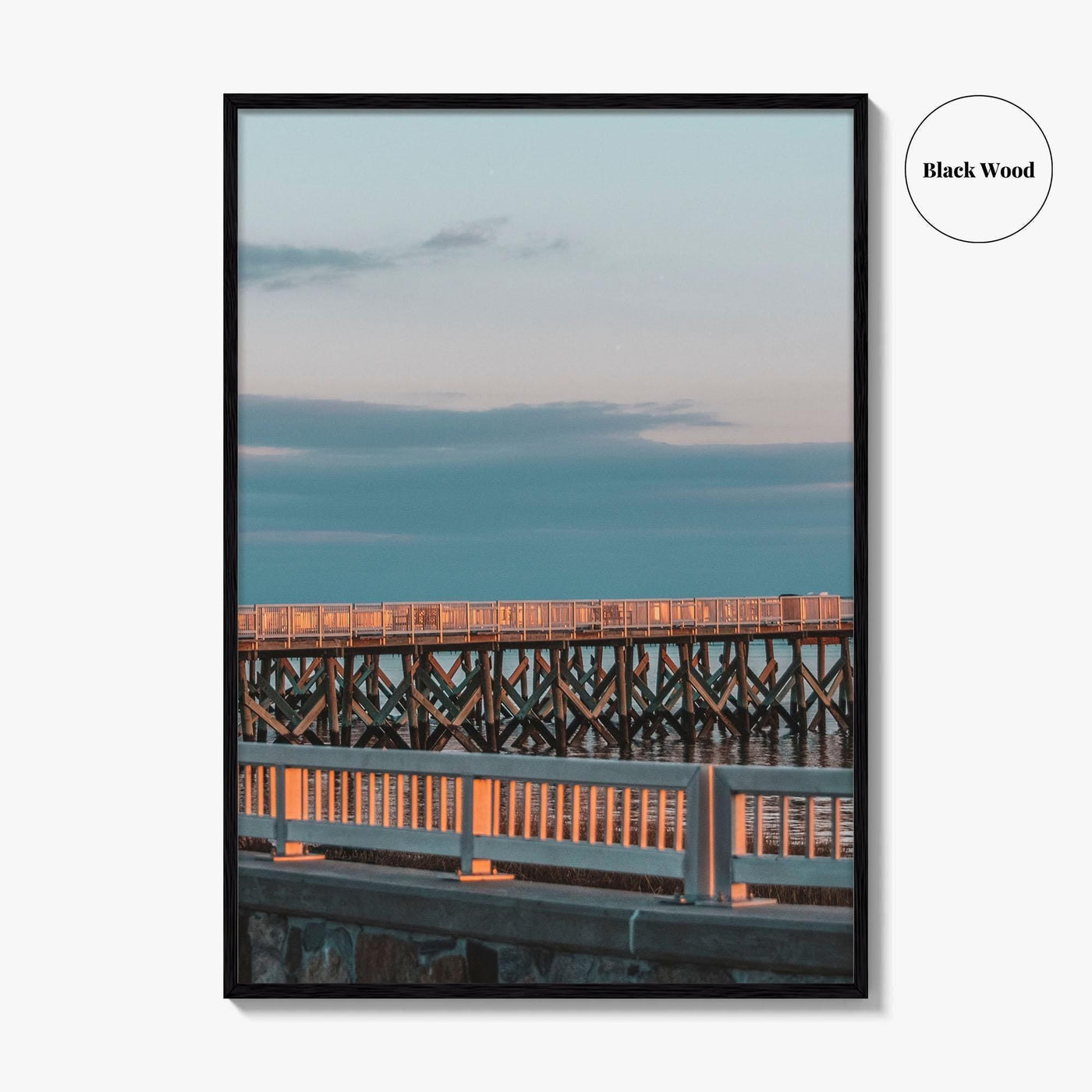 Norwalk Fine Art Photo Print, Calf Pasture Beach, Long Island Sound Connecticut USA Poster