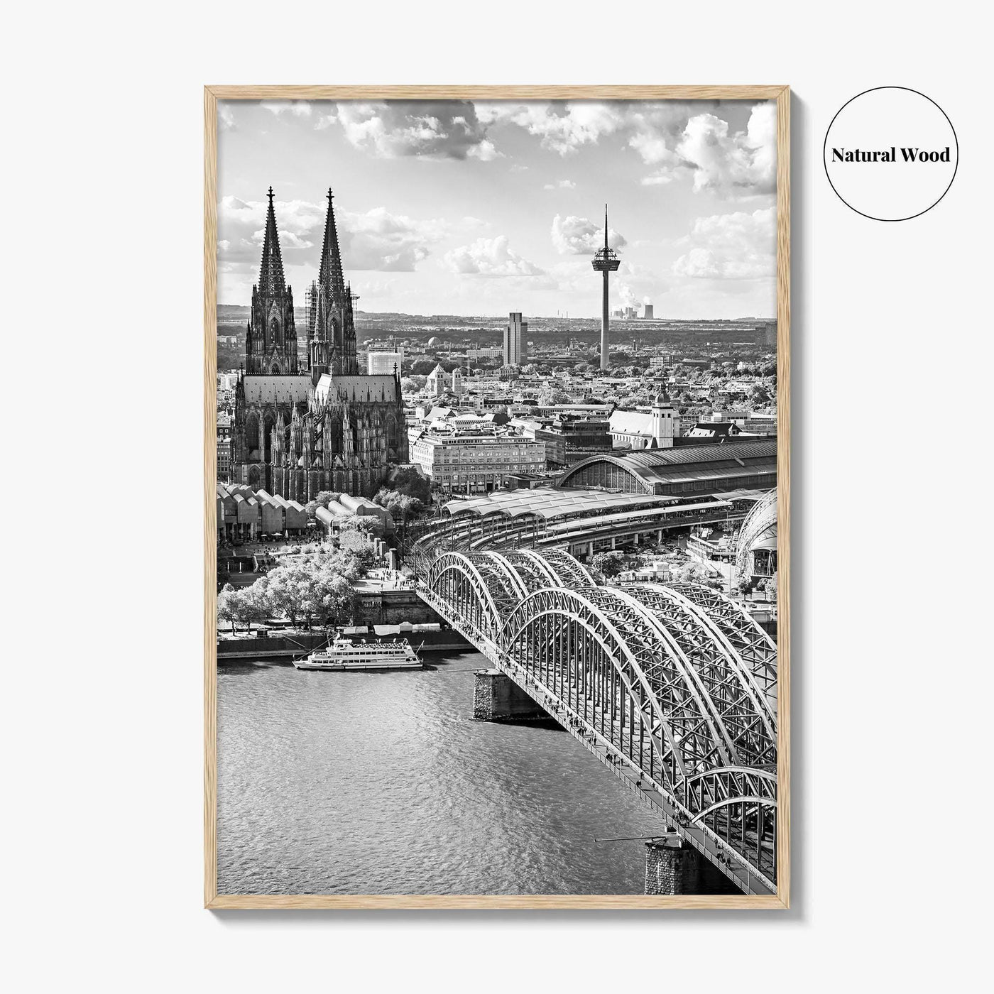 Cologne Black and White Fine Art Photo Print, Köln Germany, North Rhine-Westphalia Poster