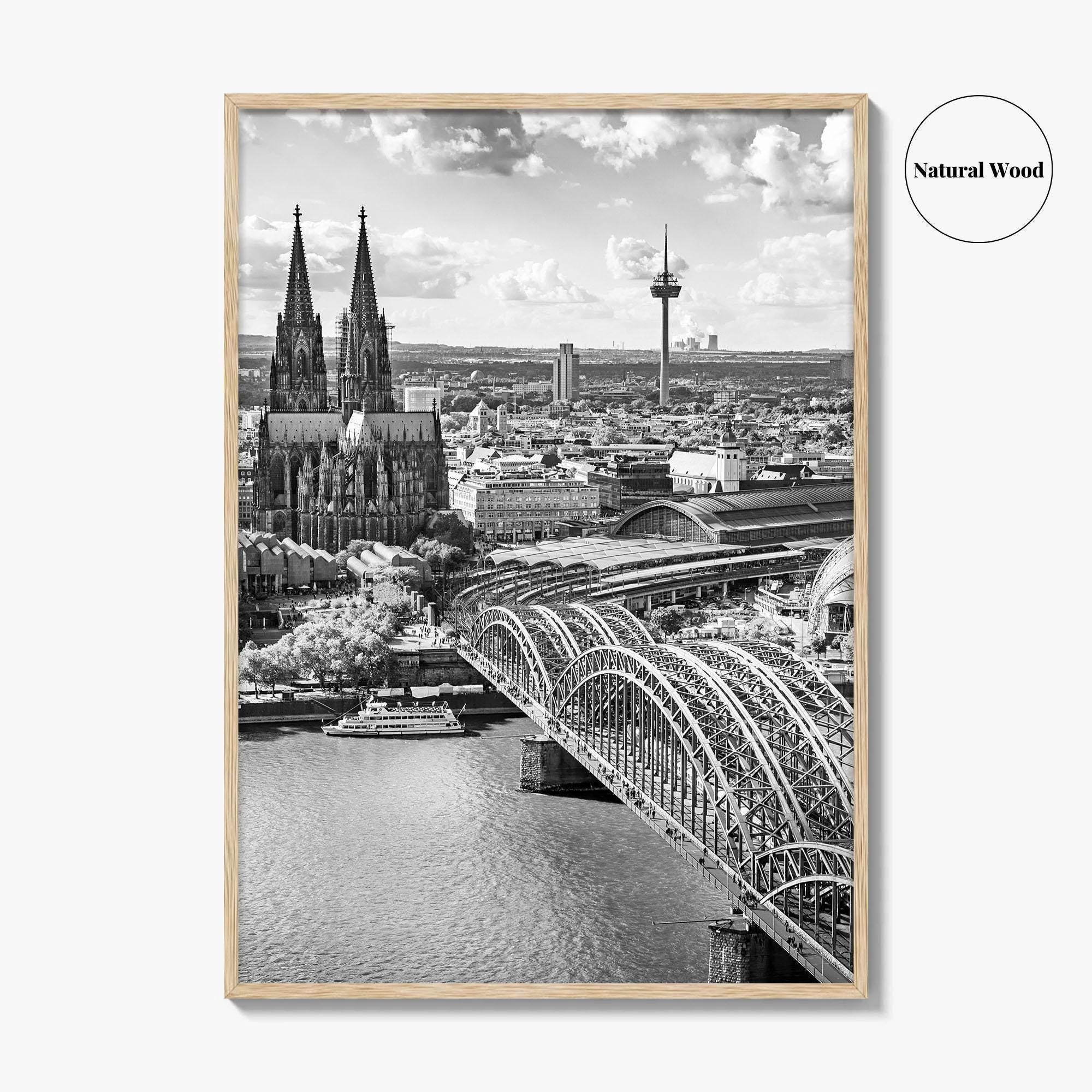 Cologne Black and White Fine Art Photo Print, Köln Germany, North Rhine-Westphalia Poster