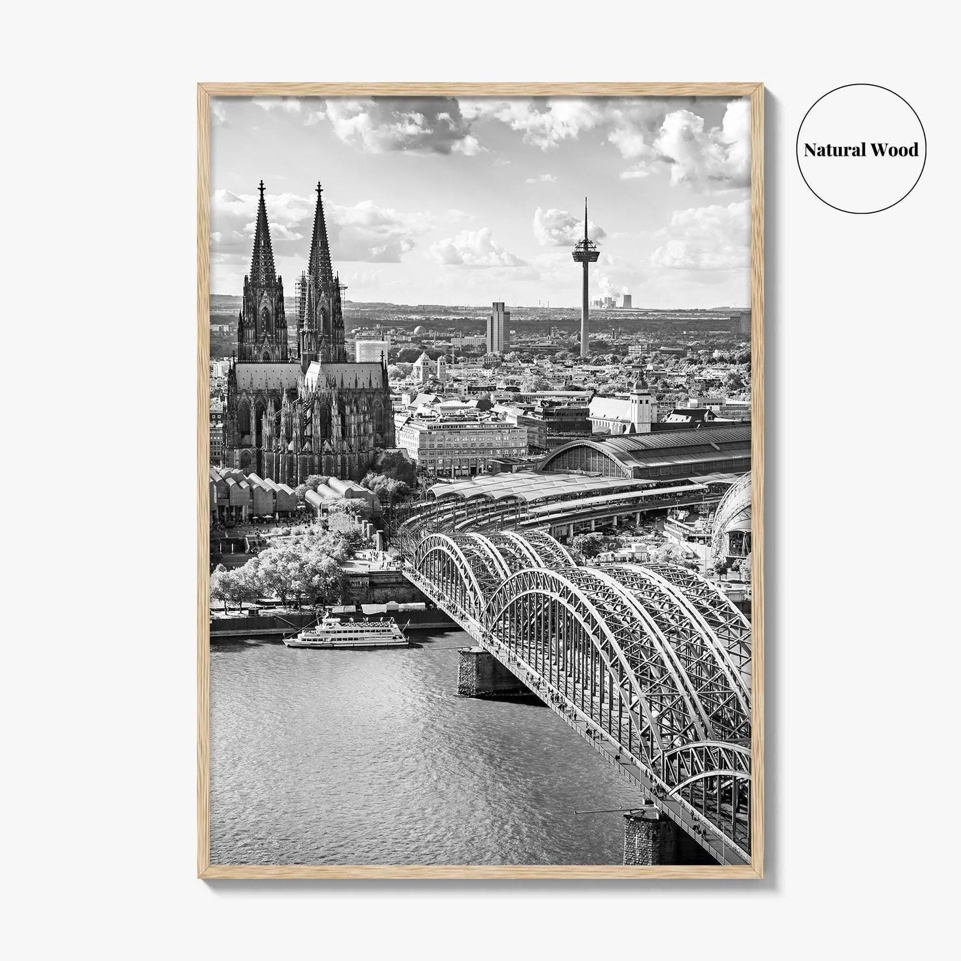 Cologne Black and White Fine Art Photo Print, Köln Germany, North Rhine-Westphalia Poster