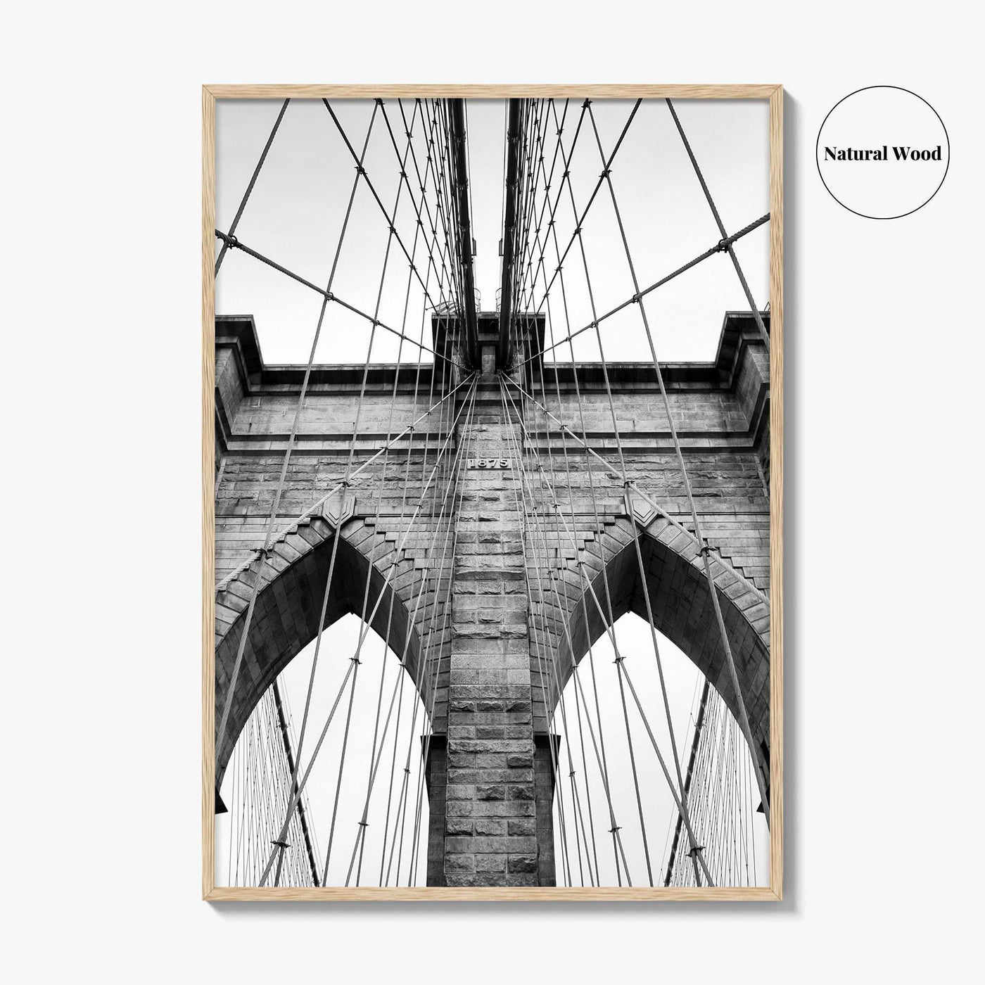 Brooklyn Bridge Black and White Fine Art Photo Print, New York City, NYC Poster