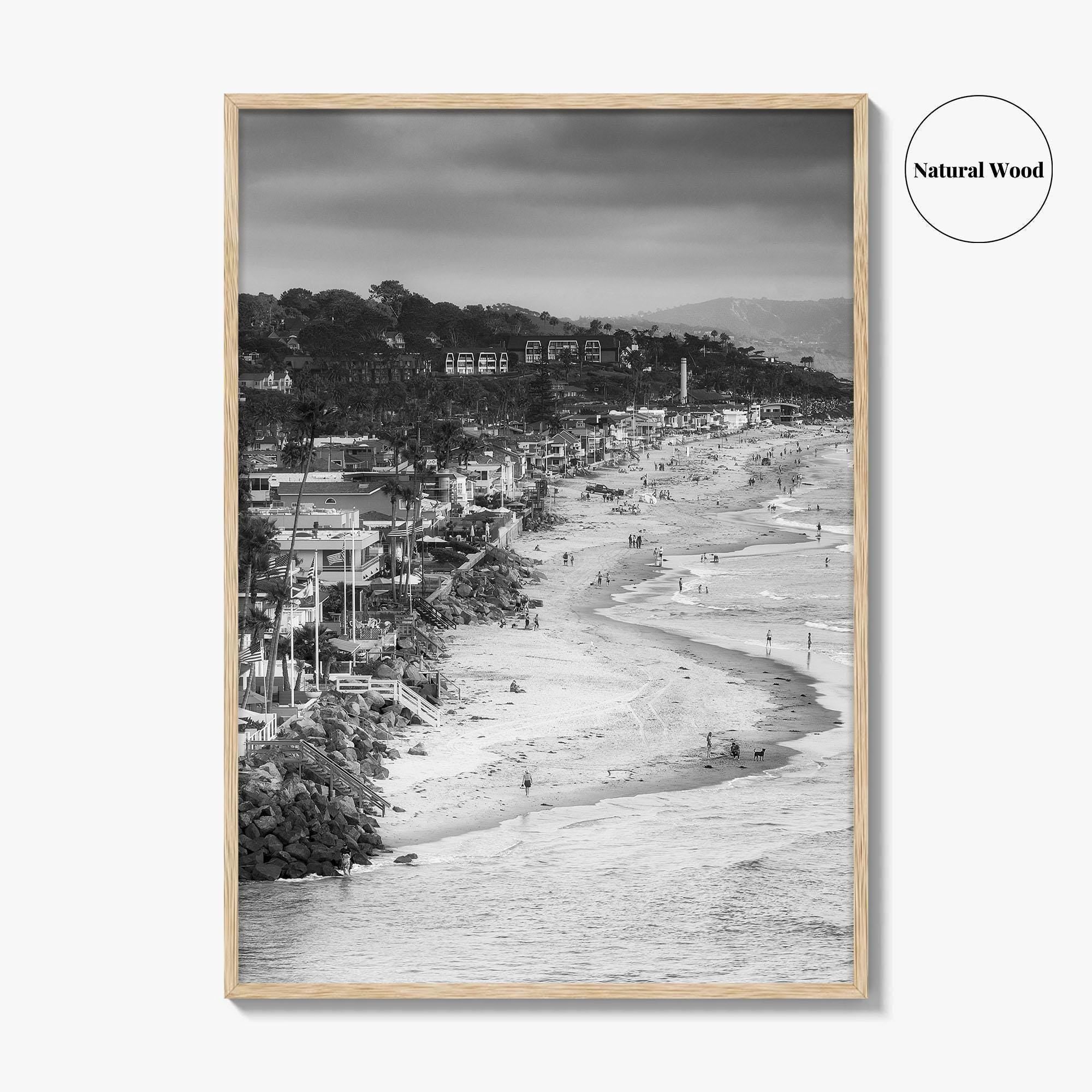 Del Mar Black and White Fine Art Photo Print, San Diego, California Poster