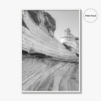 Coyote Buttes South Black and White Fine Art Photo Print, Vermilion Cliffs Poster