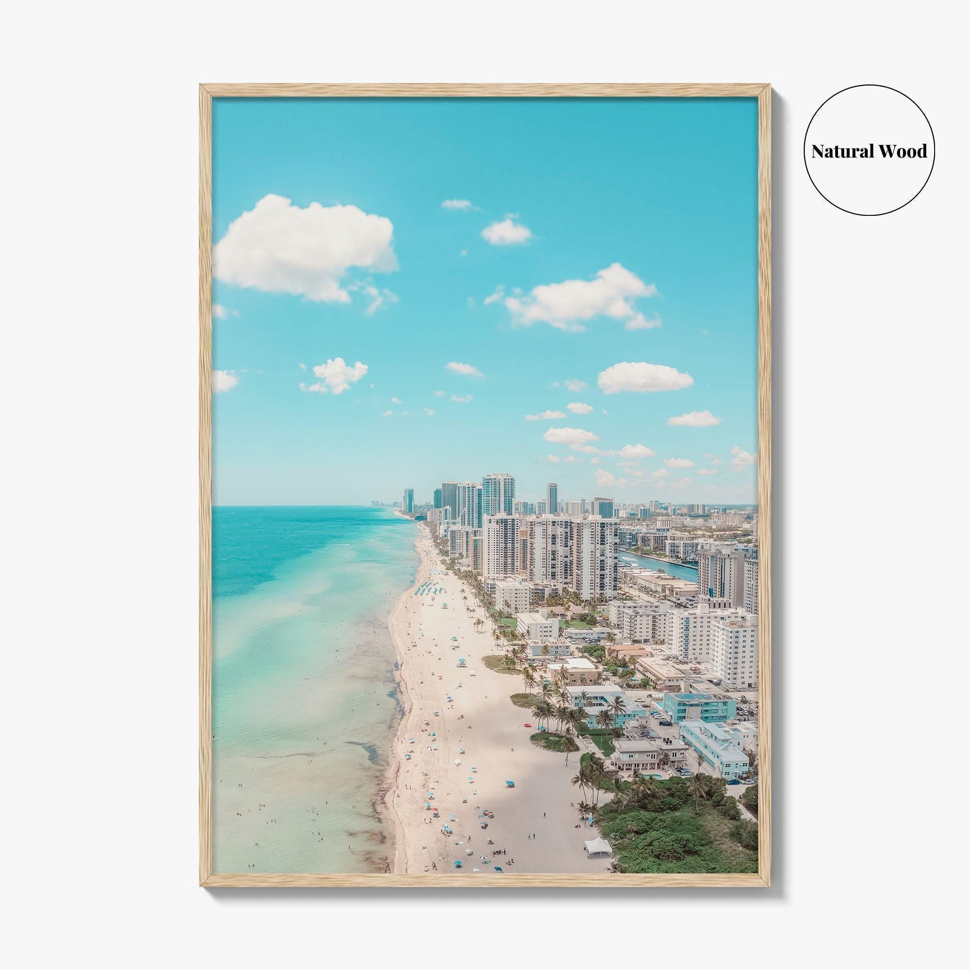 Hollywood Beach Fine Art Photo Print, Hallandale Beach, Florida USA Wall Decor Poster