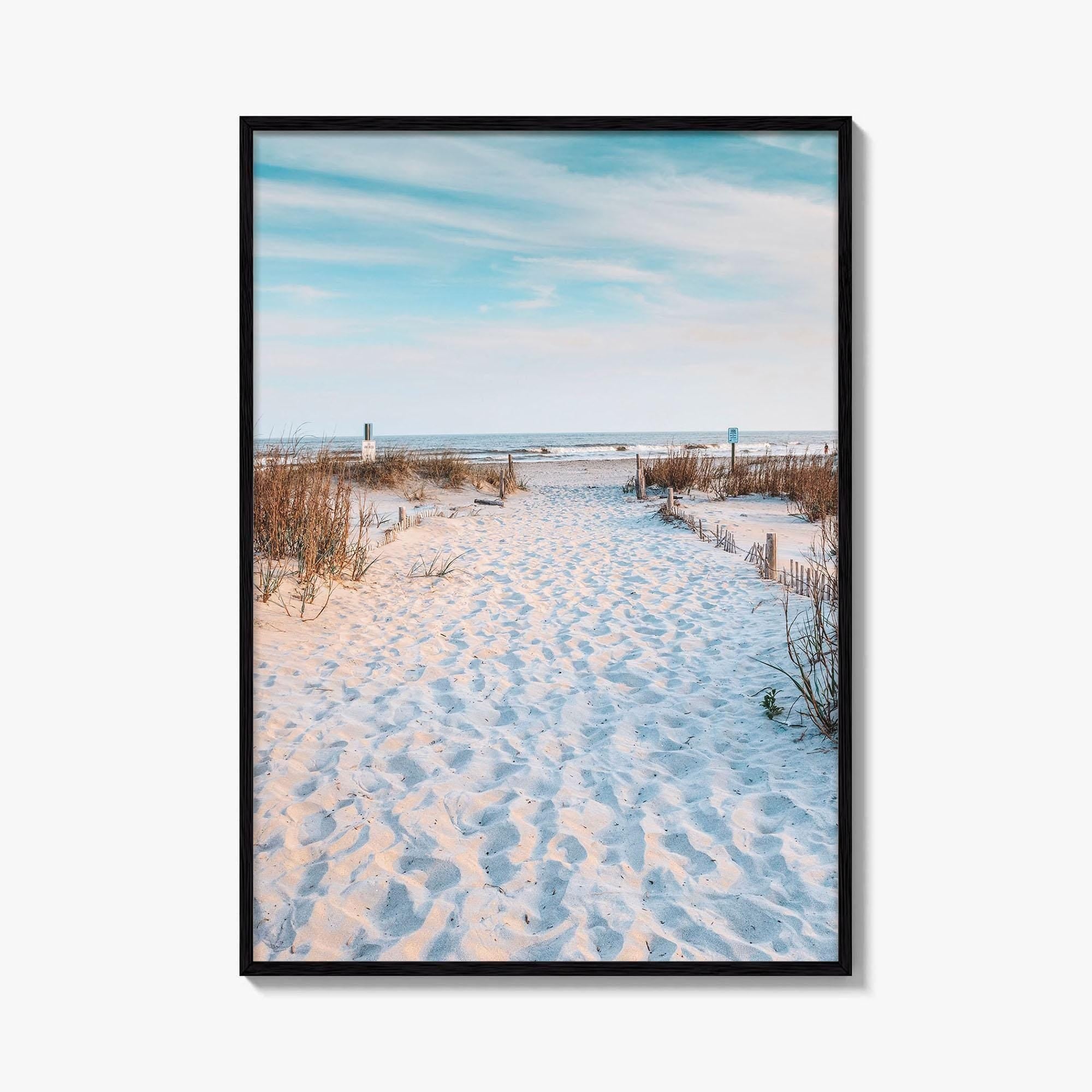 Folly Beach Fine Art Photo Print, Charleston South Carolina Coastal Poster, Atlantic Ocean